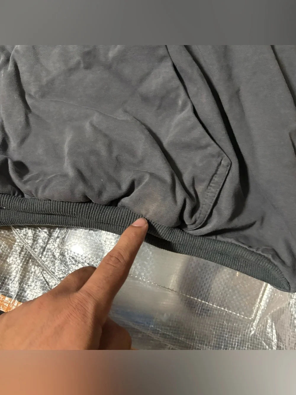 BELLIFY Faded Wash Oversized Boxy Hoodie in Charcoal L